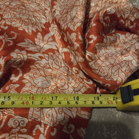 Anthropologie Skylar Floral Red Silk Blend Boho Faux Wrap Mini Dress. 8 - Picture 9 of 10